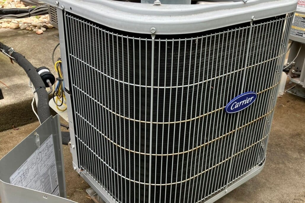 Rheem furnace unit serviced by Briggs Heating & Air Conditioning in Ashburn, VA during a home heating repair.